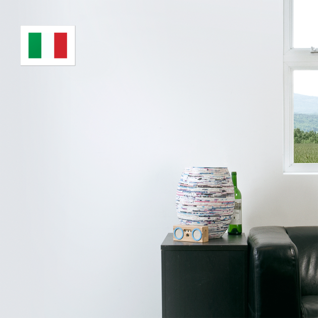 Italy Flag by Bravuramedia